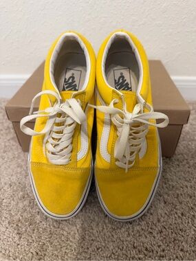 Vans Canvas Sneakers, Canary Yellow (W8/M6.5)!
